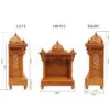 Wooden Pooja Mandir Design – Handcrafted Teak Finish Temple by Shalvika Living