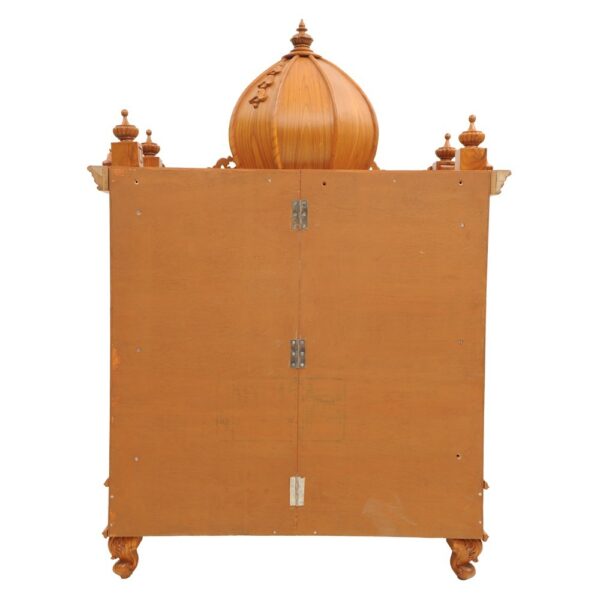 Wooden Pooja Mandir Design – Handcrafted Teak Finish Temple by Shalvika Living