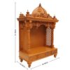 Wooden Pooja Mandir Design – Handcrafted Teak Finish Temple by Shalvika Living