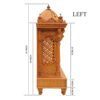 Wooden Pooja Mandir Design – Handcrafted Teak Finish Temple by Shalvika Living