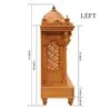 Wooden Pooja Mandir Design – Handcrafted Teak Finish Temple by Shalvika Living