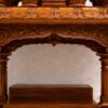 Wooden South Indian Mandir Design for Home