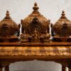 Wooden South Indian Mandir Design for Home