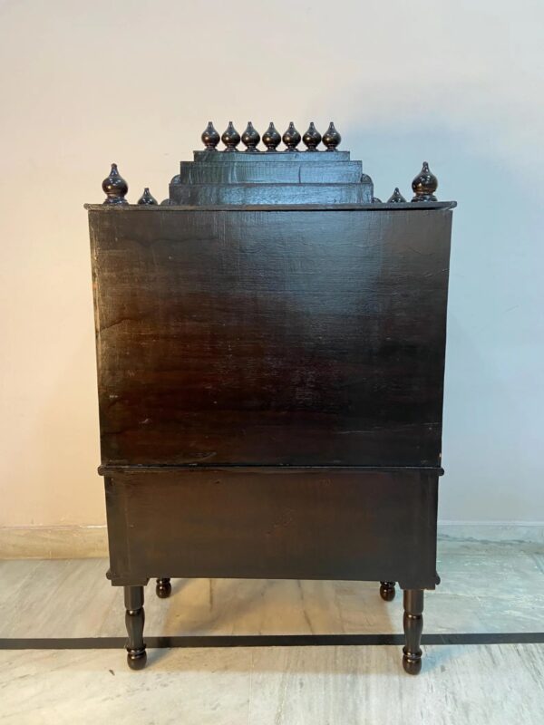 Wooden Temple Design For Home with Bells Door