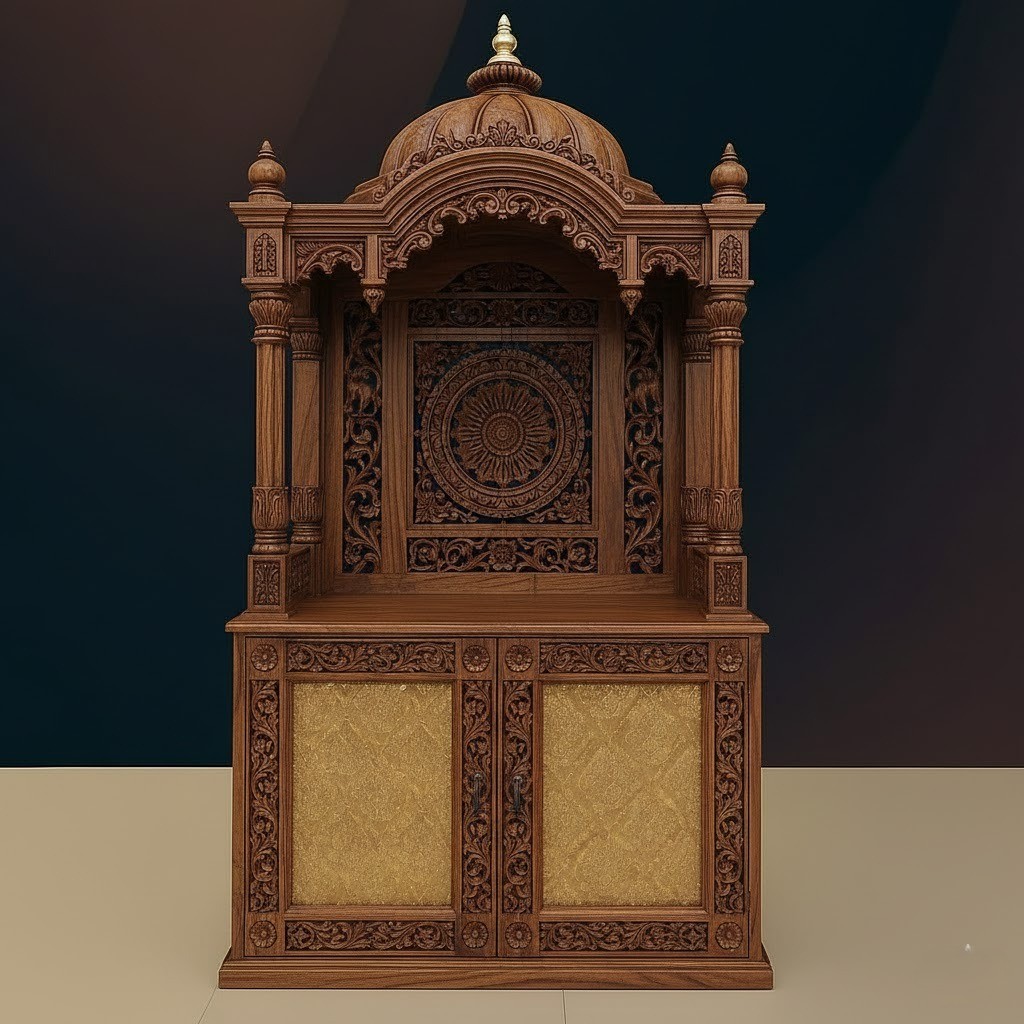 Wooden Temple Design for Home