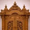 Wooden Temple for Home Design with Door By Shalvika Living Innovations